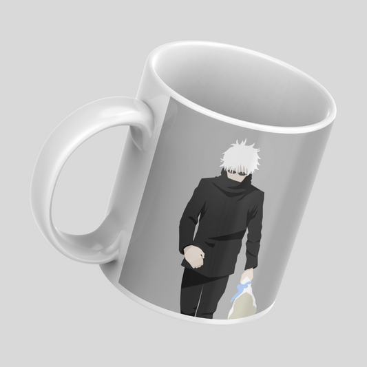 Gojo Satoru Anime Printed Premium Quality Coffee Mug (350ml) Ceramic White Mug