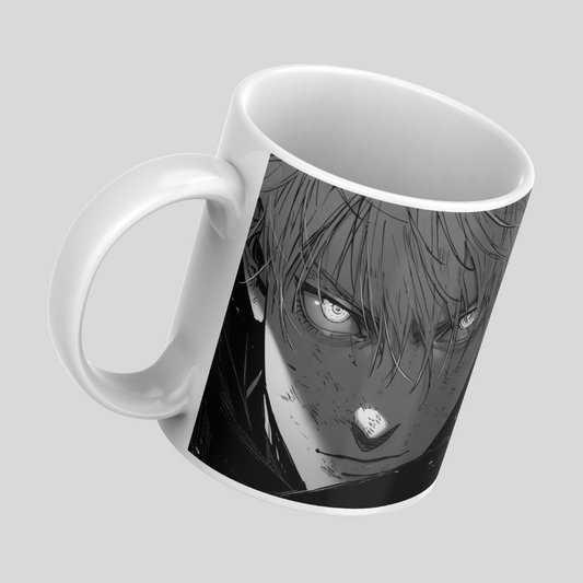 Gojo Satoru Anime Printed Premium Quality Coffee Mug (350ml) Ceramic White Mug