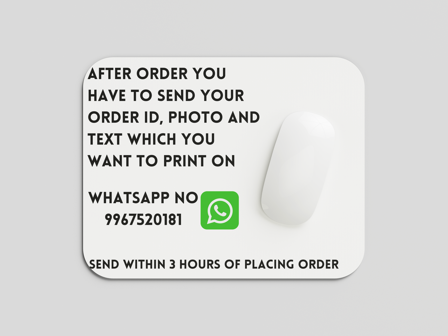 Custom Photo Printed Mouse Pad Premium Quality