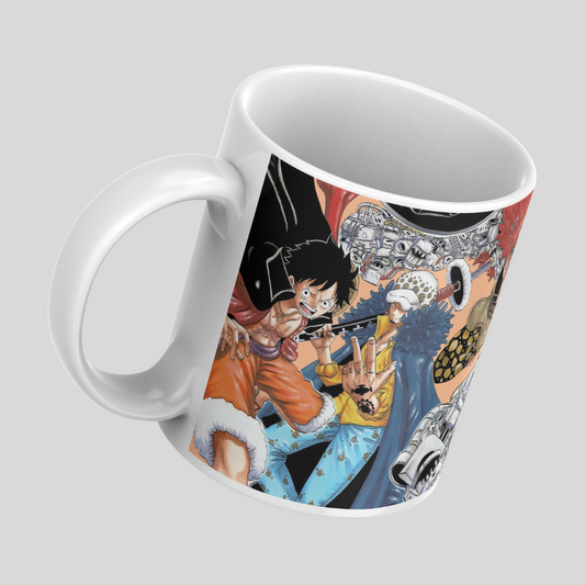 One Piece Anime Printed Premium Quality Coffee Mug (350ml) Ceramic White Mug