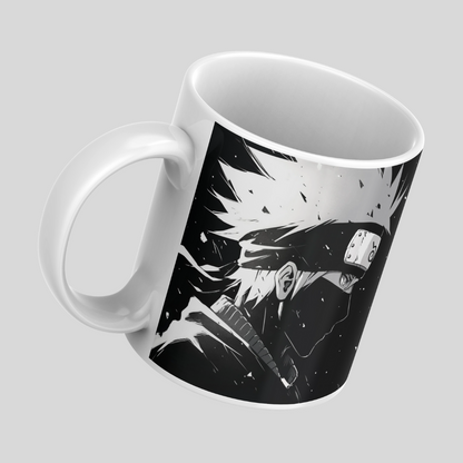 Kakashi Naruto Anime Printed Premium Quality Coffee Mug (350ml) Ceramic White Mug