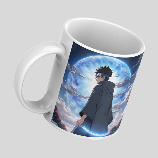 Kshisui Uchiha Naruto Anime Printed Premium Quality Coffee Mug (350ml) Ceramic White Mug
