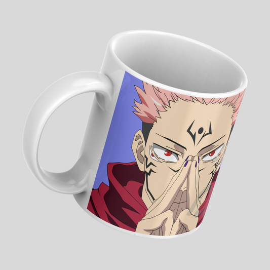 Sukuna Anime Printed Premium Quality Coffee Mug (350ml) Ceramic White Mug