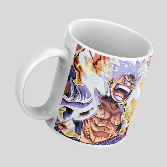 Gear 5 Anime Printed Premium Quality Coffee Mug (350ml) Ceramic White Mug
