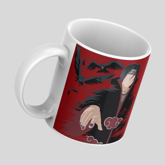 Itachi Uchiha Anime Printed Premium Quality Coffee Mug (350ml) Ceramic White Mug