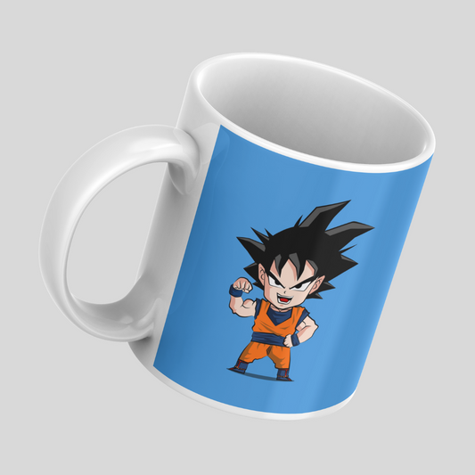 Goku Chibbi Anime Printed Premium Quality Coffee Mug (350ml) Ceramic White Mug