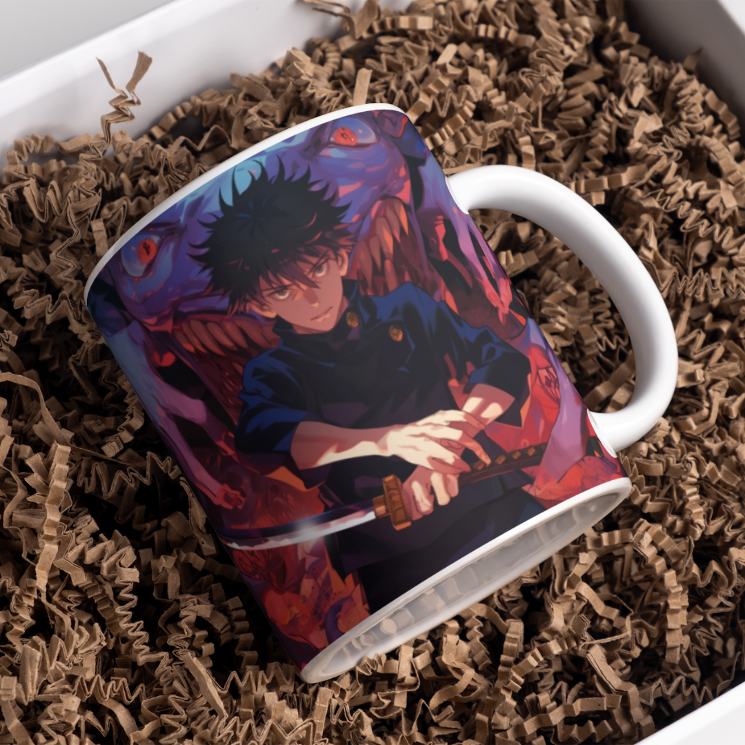 Yuta Okkotsu Anime Printed Premium Quality Coffee Mug (350ml) Ceramic White Mug