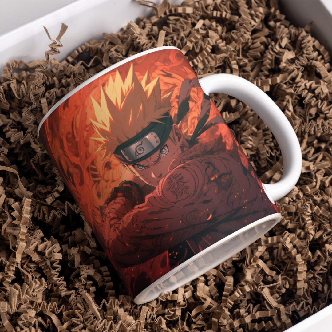 Naruto Anime Printed Premium Quality Coffee Mug (350ml) Ceramic White Mug