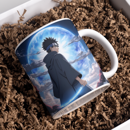 Kshisui Uchiha Naruto Anime Printed Premium Quality Coffee Mug (350ml) Ceramic White Mug