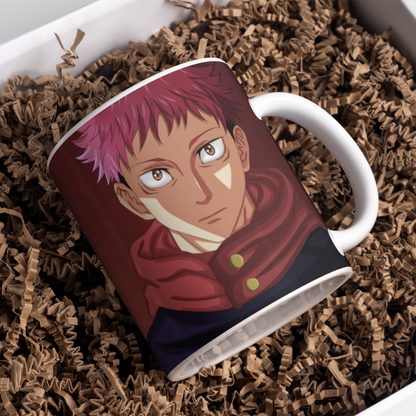 Yuji Itadori Anime Printed Premium Quality Coffee Mug (350ml) Ceramic White Mug