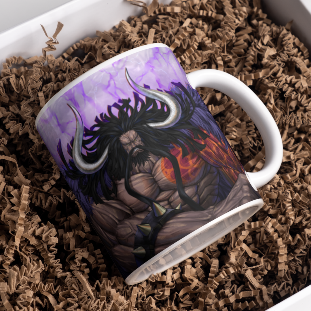 Kaido One Piece Anime Printed Premium Quality Coffee Mug (350ml) Ceramic White Mug