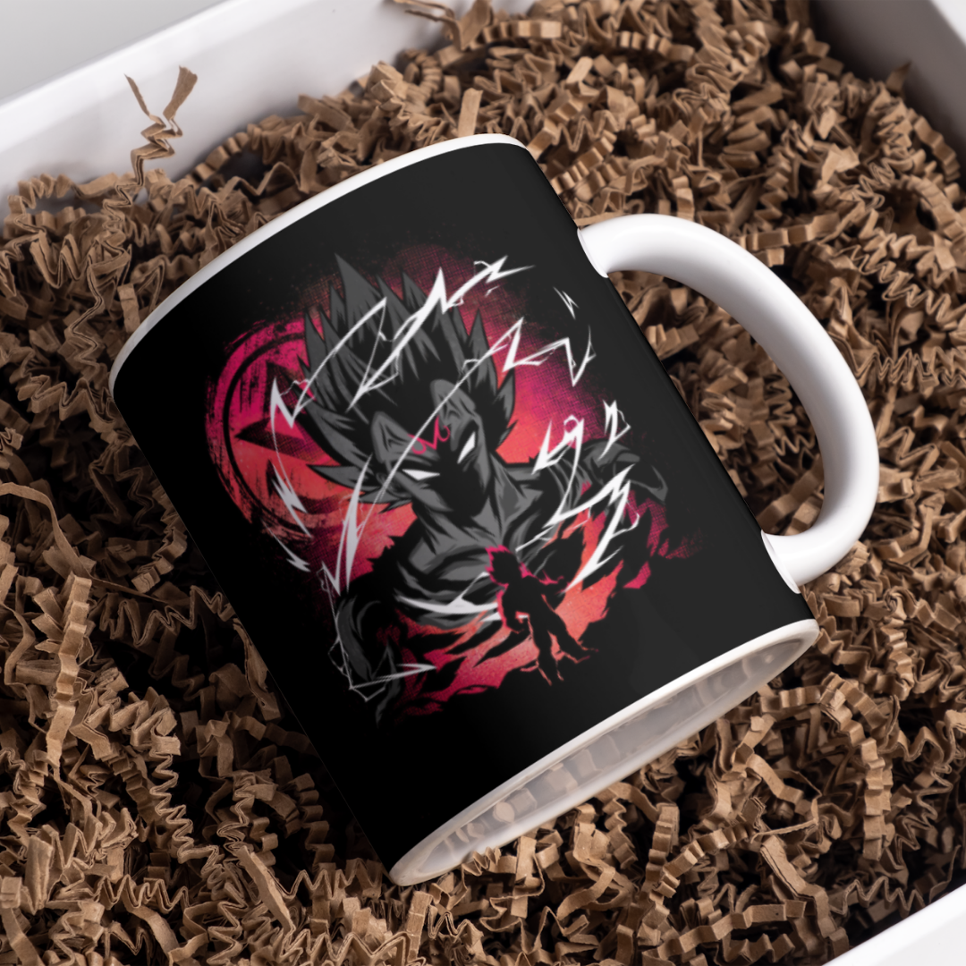Vegeta Dragon Ball Anime Printed Premium Quality Coffee Mug (350ml) Ceramic White Mug