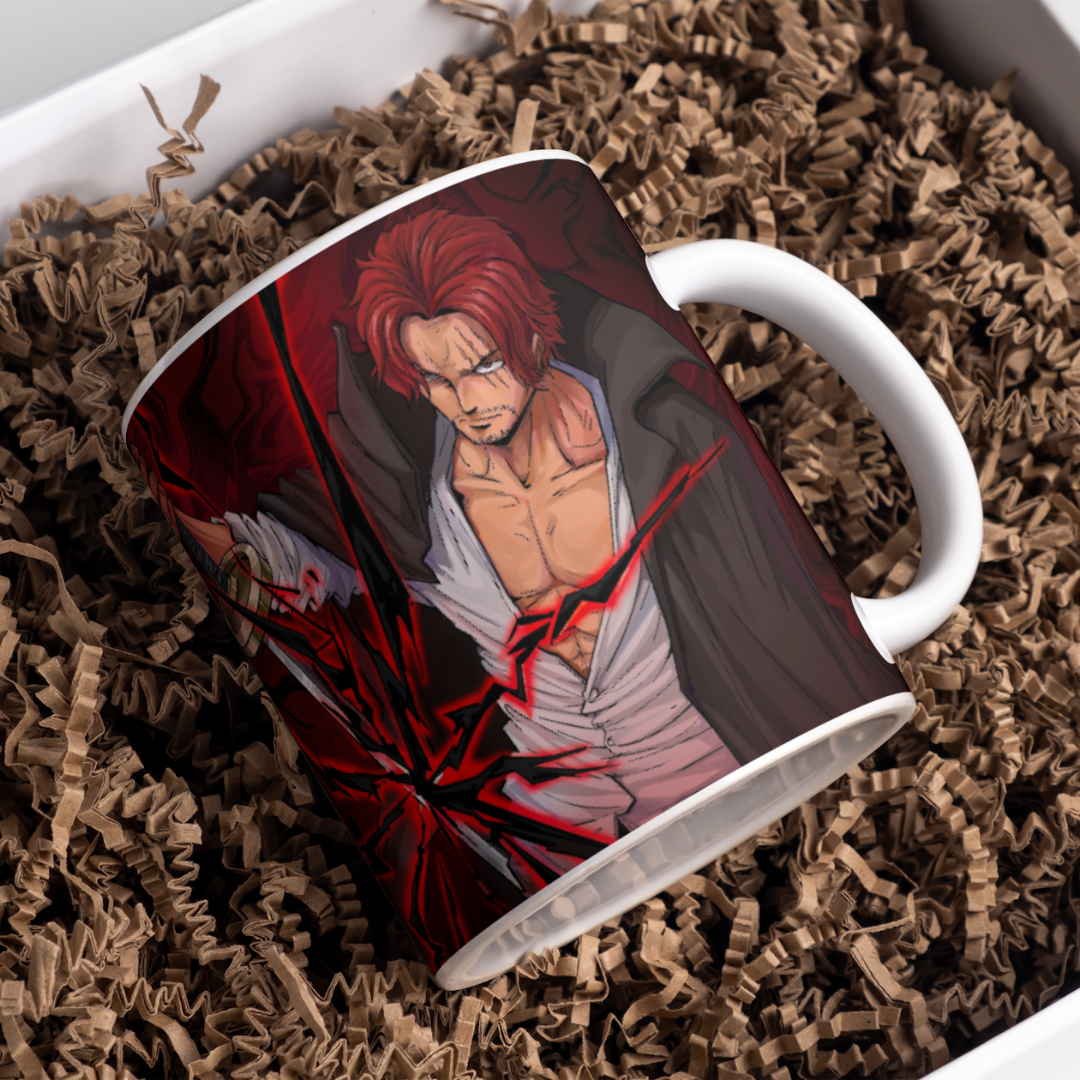 Shanks Anime Printed Premium Quality Coffee Mug (350ml) Ceramic White Mug