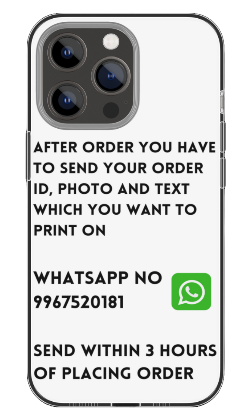 Custom Photo Printed Premium Metal Back Case (Get Transparent Mobile Skin Free Worth ₹149)
